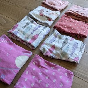 Lot of 4 Carters Girls PJ Sets Size 8 Horses and Narwhals